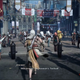 Noctis runs through a crowd of people dressed like Assassin’s Creed protagonists. Except for the person in the Chocobo outfit, of course.